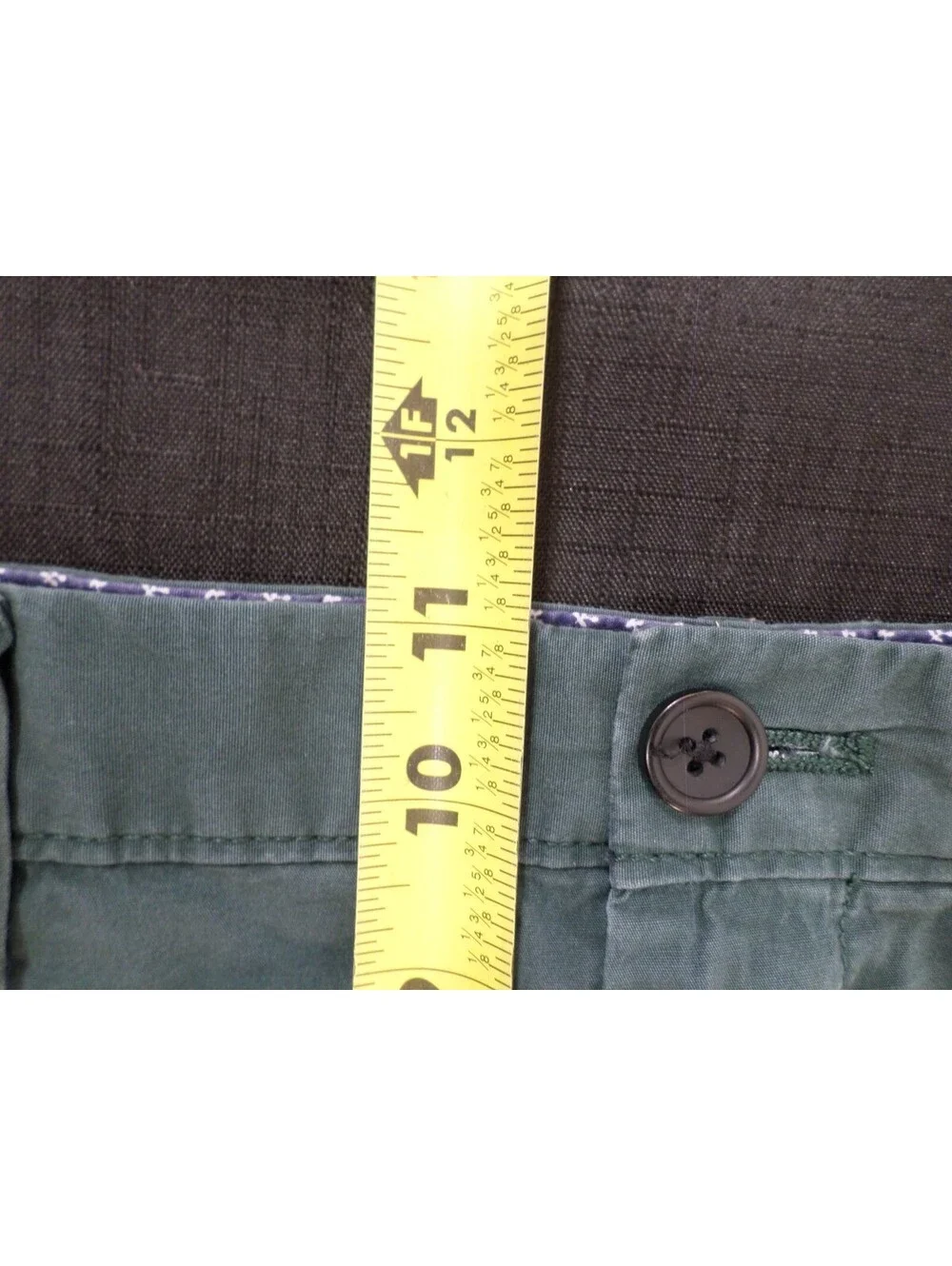 DESINGER BANANA REPUBLIC AIDEN SHORT COTTON BLEND CASUAL WORK GREEN SHORTS 34